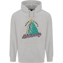 Books Only Christmas Tree Funny Bookworm Mens 80% Cotton Hoodie Sports Grey