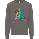 Books Only Christmas Tree Funny Bookworm Mens Sweatshirt Jumper Charcoal