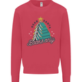 Books Only Christmas Tree Funny Bookworm Mens Sweatshirt Jumper Heliconia
