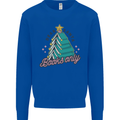 Books Only Christmas Tree Funny Bookworm Mens Sweatshirt Jumper Royal Blue