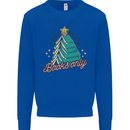 Books Only Christmas Tree Funny Bookworm Mens Sweatshirt Jumper Royal Blue