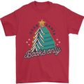 Books Only Christmas Tree Funny Bookworm Mens T-Shirt Cotton Gildan Red