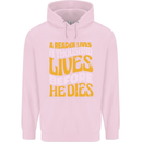 Bookworm Reading a Reader Dies Funny Childrens Kids Hoodie Light Pink