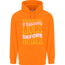 Bookworm Reading a Reader Dies Funny Childrens Kids Hoodie Orange