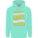 Bookworm Reading a Reader Dies Funny Childrens Kids Hoodie Peppermint