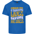 Bookworm Reading a Reader Dies Funny Kids T-Shirt Childrens Royal Blue