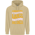 Bookworm Reading a Reader Dies Funny Mens 80% Cotton Hoodie Sand