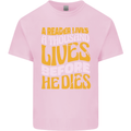 Bookworm Reading a Reader Dies Funny Mens Cotton T-Shirt Tee Top Light Pink