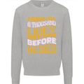 Bookworm Reading a Reader Dies Funny Mens Sweatshirt Jumper Sports Grey