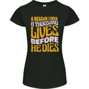 Bookworm Reading a Reader Dies Funny Womens Petite Cut T-Shirt Black