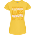 Bookworm Reading a Reader Dies Funny Womens Petite Cut T-Shirt Yellow