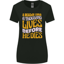 Bookworm Reading a Reader Dies Funny Womens Wider Cut T-Shirt Black