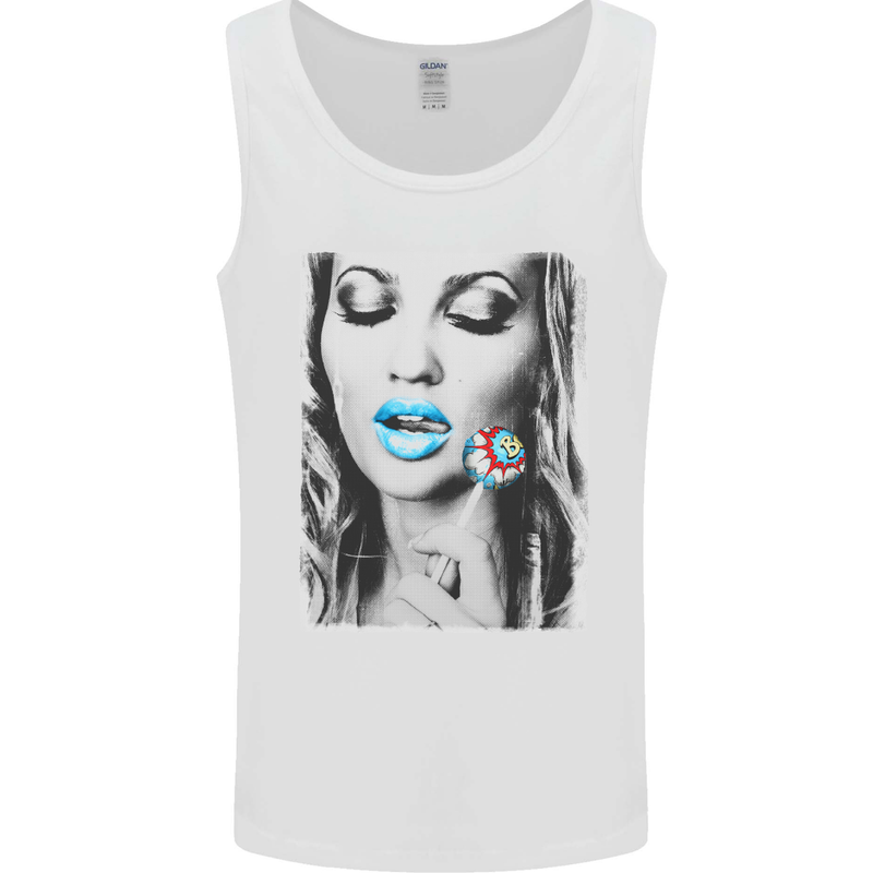 Boom Lolly Pop Chick Mens Vest Tank Top White