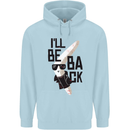 Boomerang Funny Childrens Kids Hoodie Light Blue