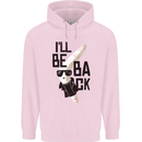 Boomerang Funny Childrens Kids Hoodie Light Pink