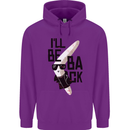 Boomerang Funny Childrens Kids Hoodie Purple