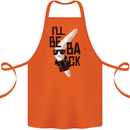 Boomerang Funny Cotton Apron 100% Organic Orange