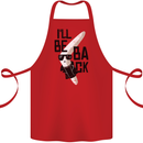 Boomerang Funny Cotton Apron 100% Organic Red