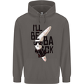 Boomerang Funny Mens 80% Cotton Hoodie Charcoal