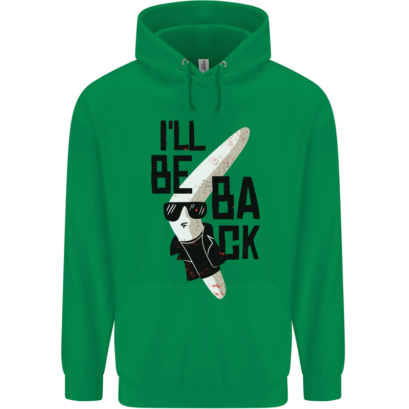 Boomerang Funny Mens 80% Cotton Hoodie Irish Green