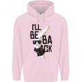 Boomerang Funny Mens 80% Cotton Hoodie Light Pink