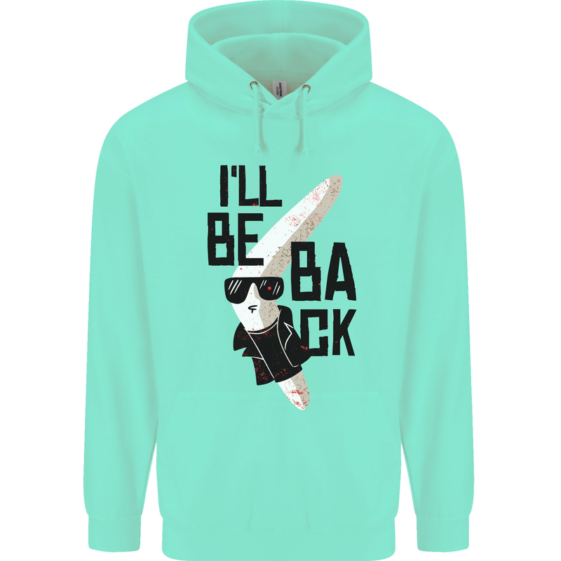 Boomerang Funny Mens 80% Cotton Hoodie Peppermint