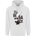 Boomerang Funny Mens 80% Cotton Hoodie White