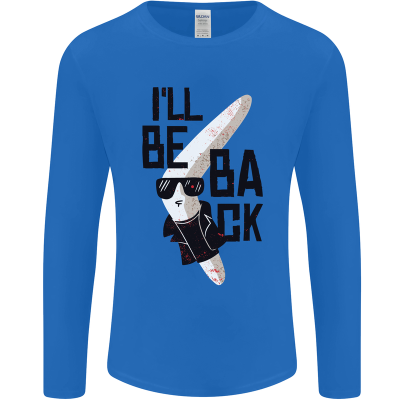 Boomerang Funny Mens Long Sleeve T-Shirt Royal Blue