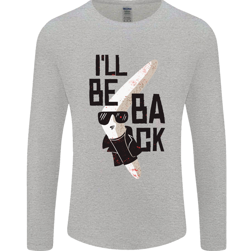 Boomerang Funny Mens Long Sleeve T-Shirt Sports Grey