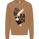 Boomerang Funny Mens Sweatshirt Jumper Caramel Latte