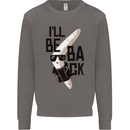 Boomerang Funny Mens Sweatshirt Jumper Charcoal
