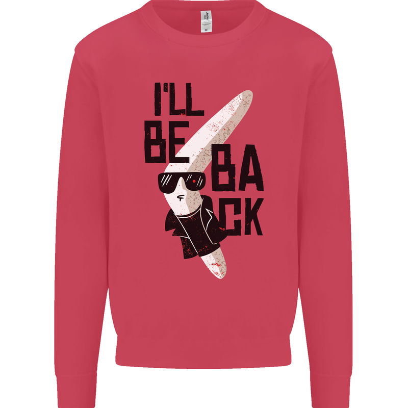 Boomerang Funny Mens Sweatshirt Jumper Heliconia