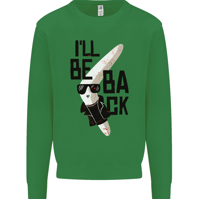 Boomerang Funny Mens Sweatshirt Jumper Irish Green