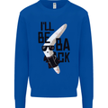 Boomerang Funny Mens Sweatshirt Jumper Royal Blue