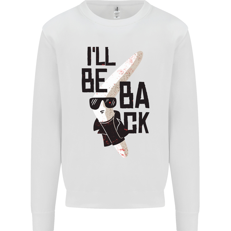 Boomerang Funny Mens Sweatshirt Jumper White