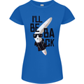 Boomerang Funny Womens Petite Cut T-Shirt Royal Blue