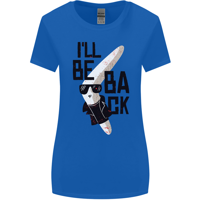 Boomerang Funny Womens Wider Cut T-Shirt Royal Blue