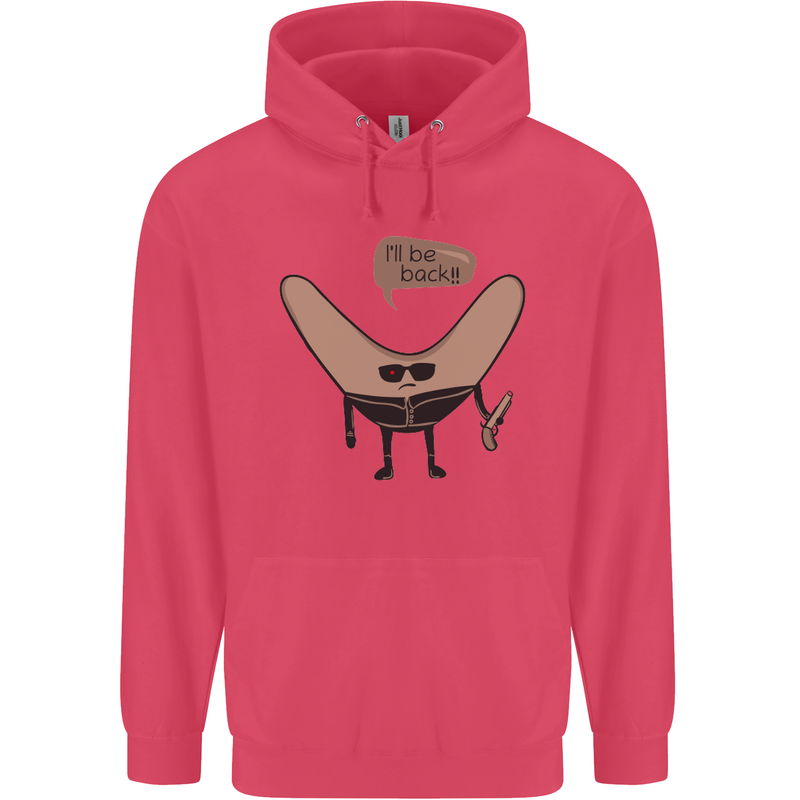 Boomerang Ill Be Back Funny Movie Parody Childrens Kids Hoodie Heliconia