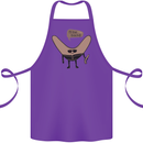 Boomerang Ill Be Back Funny Movie Parody Cotton Apron 100% Organic Purple