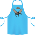 Boomerang Ill Be Back Funny Movie Parody Cotton Apron 100% Organic Turquoise