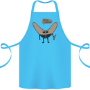 Boomerang Ill Be Back Funny Movie Parody Cotton Apron 100% Organic Turquoise