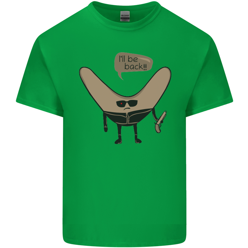 Boomerang Ill Be Back Funny Movie Parody Kids T-Shirt Childrens Irish Green