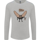 Boomerang Ill Be Back Funny Movie Parody Mens Long Sleeve T-Shirt Sports Grey