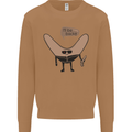 Boomerang Ill Be Back Funny Movie Parody Mens Sweatshirt Jumper Caramel Latte