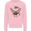 Boomerang Ill Be Back Funny Movie Parody Mens Sweatshirt Jumper Light Pink