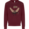 Boomerang Ill Be Back Funny Movie Parody Mens Sweatshirt Jumper Maroon
