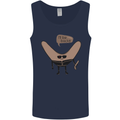 Boomerang Ill Be Back Funny Movie Parody Mens Vest Tank Top Navy Blue
