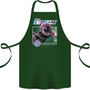 Born Aries Birthday Star Sign Cotton Apron 100% Organic Forest Green