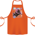 Born Aries Birthday Star Sign Cotton Apron 100% Organic Orange