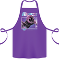 Born Aries Birthday Star Sign Cotton Apron 100% Organic Purple